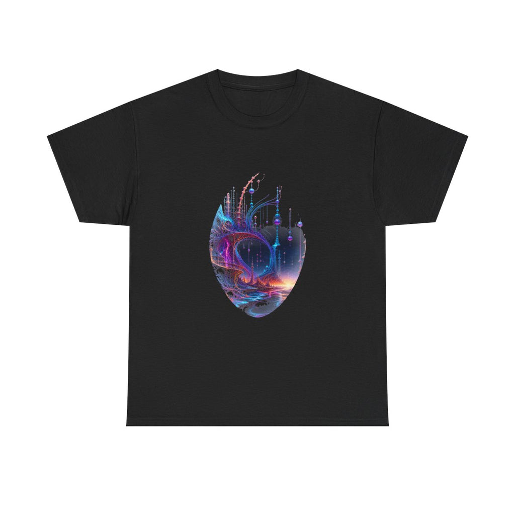 Antenna Tide Basilica KOSVYRE graphic tee product mockup, front view