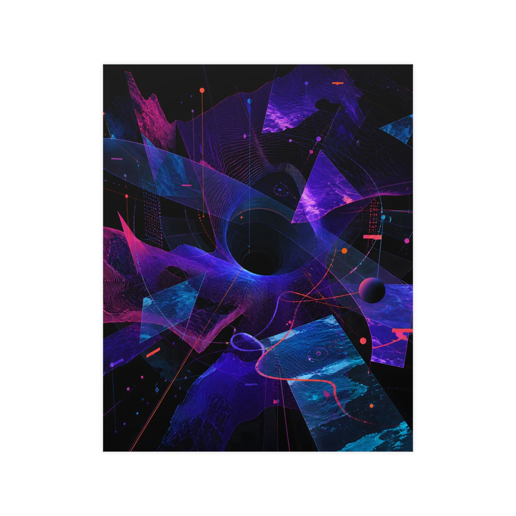 Aperture Drift Atlas KOSVYRE poster product mockup, front view