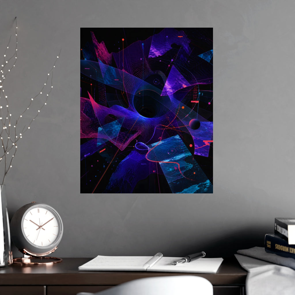 Aperture Drift Atlas KOSVYRE poster product mockup, alternate view