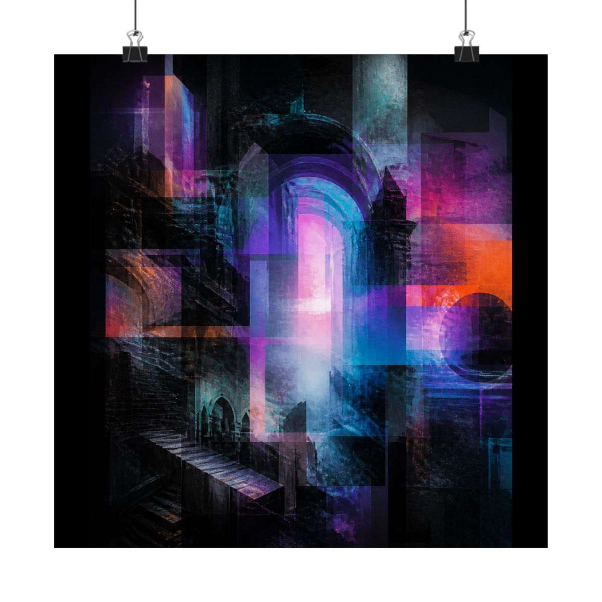 Archive of Soft Errors KOSVYRE art print product mockup, alternate front view