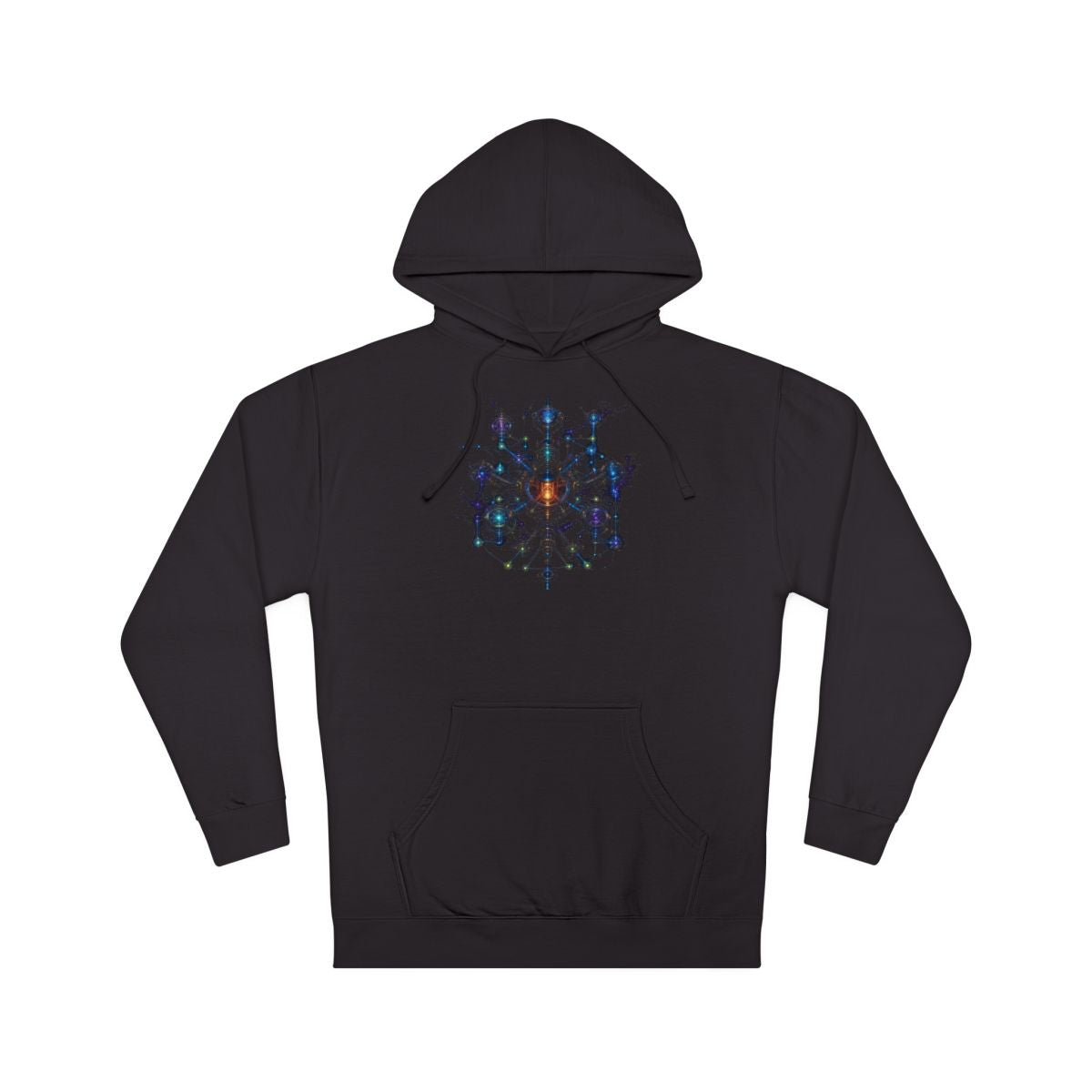 Asterism Engine KOSVYRE hoodie product mockup, front view