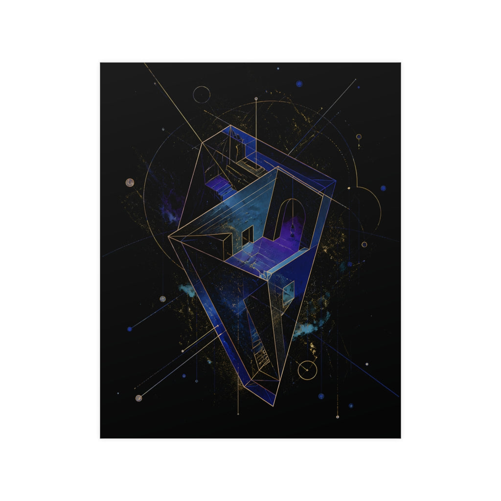 Astral Foldhouse KOSVYRE poster product mockup, front view
