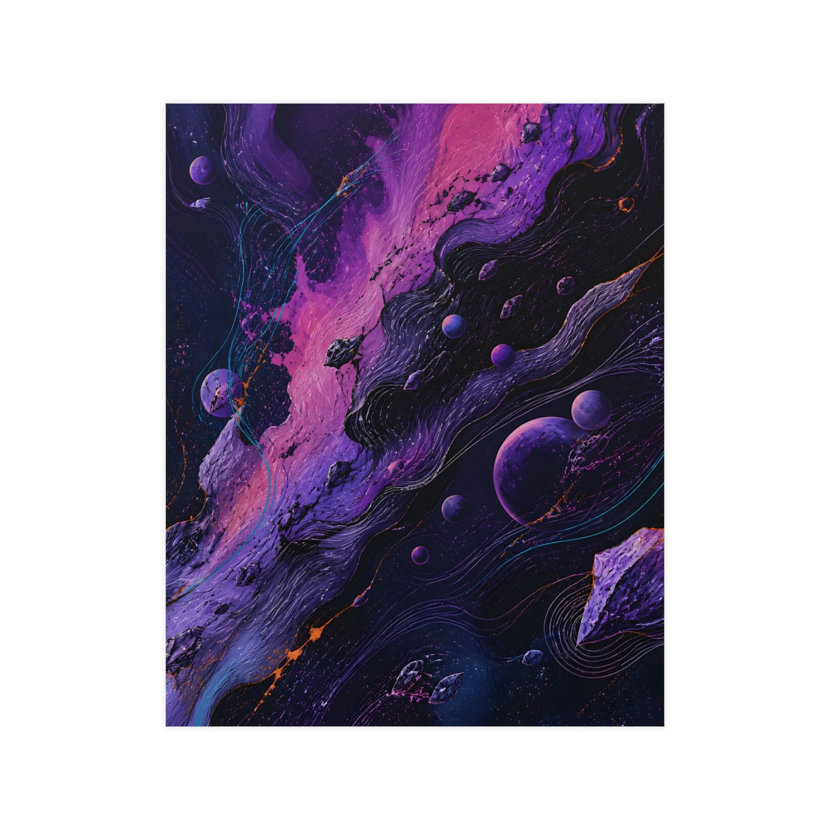 Astral Ink Transit KOSVYRE poster product mockup, front view