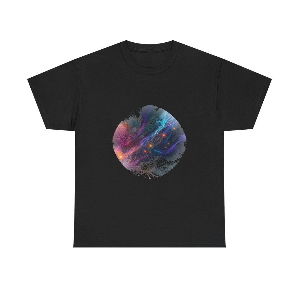 Aurora Relay Pollen KOSVYRE graphic tee product mockup, front view