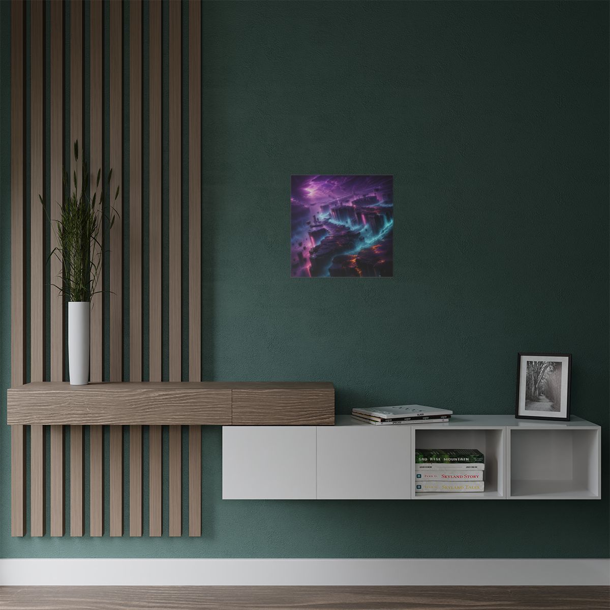 Basalt Prism Weather KOSVYRE art print product mockup, alternate view