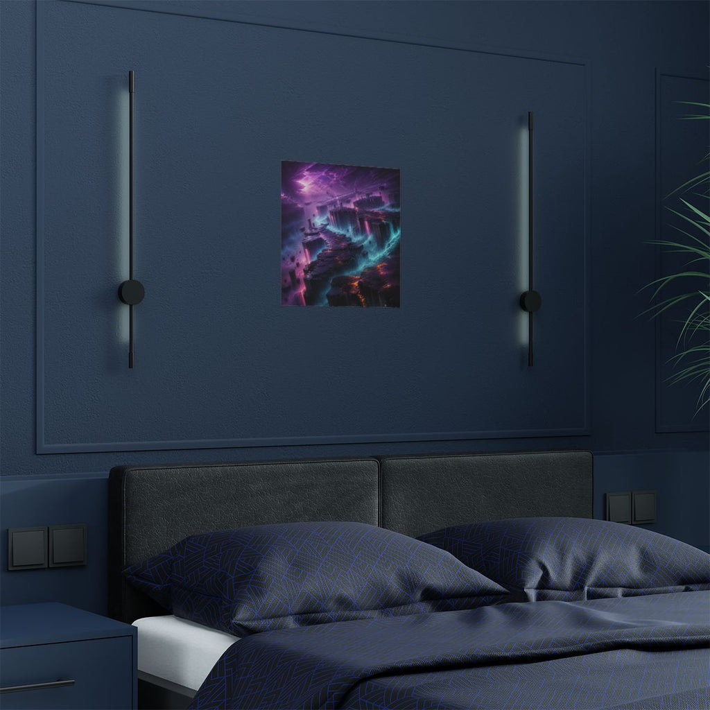 Basalt Prism Weather KOSVYRE art print product mockup, detail view