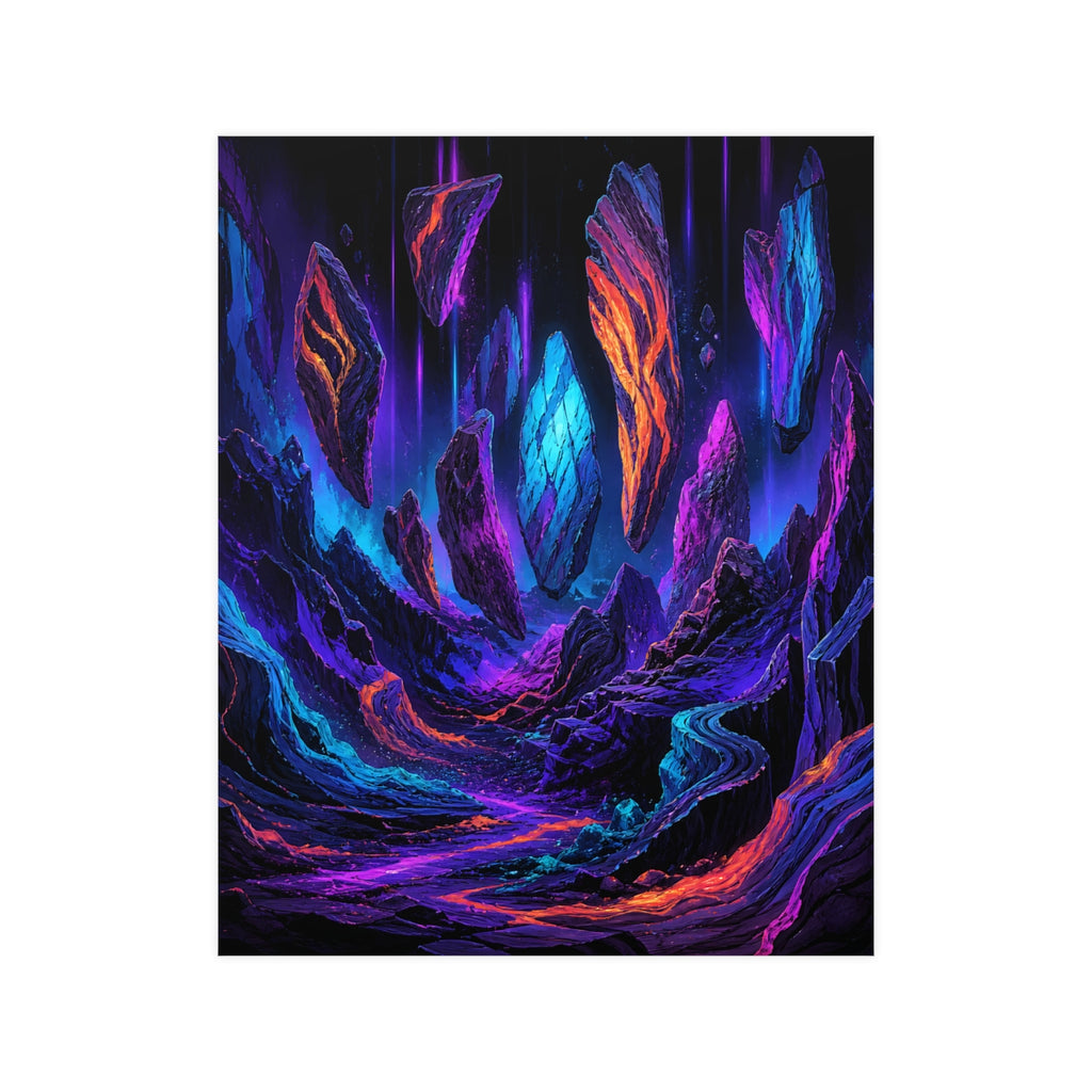 Blacklight Quarry Choir KOSVYRE poster product mockup, front view