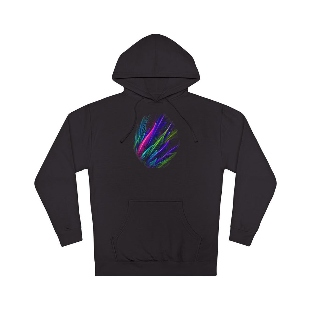 Blacklight Quill Array KOSVYRE hoodie product mockup, front view