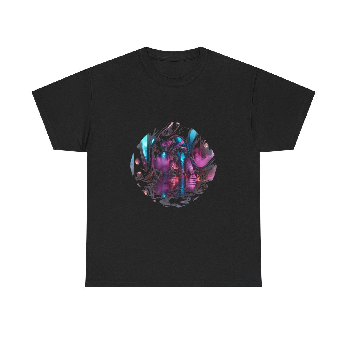 Blackwater Ribbon Hall KOSVYRE graphic tee product mockup, front view