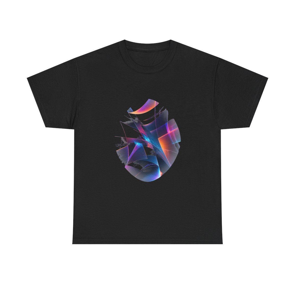 Broken Lens Choir KOSVYRE graphic tee product mockup, front view