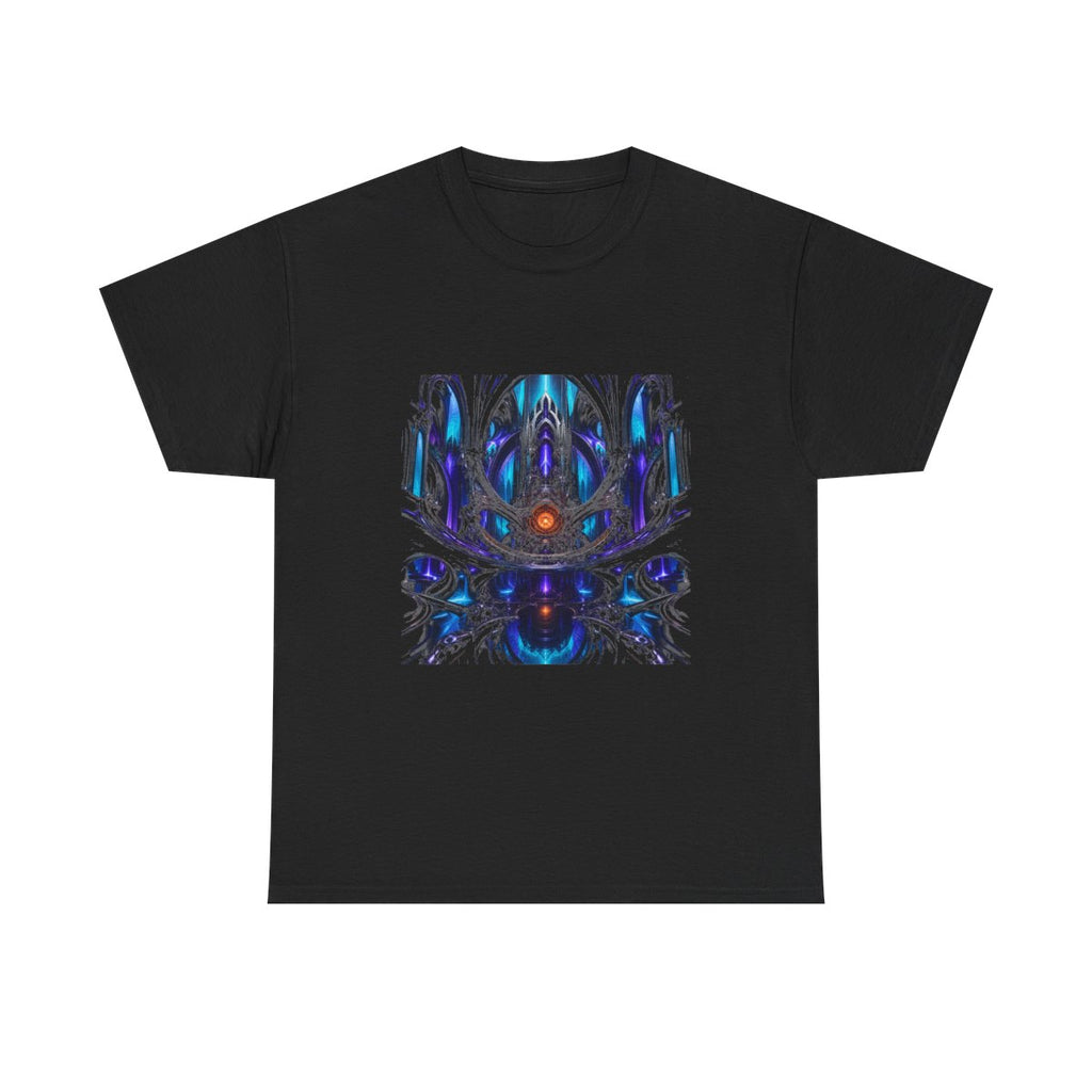 Cathedral of Soft Machines KOSVYRE graphic tee product mockup, front view