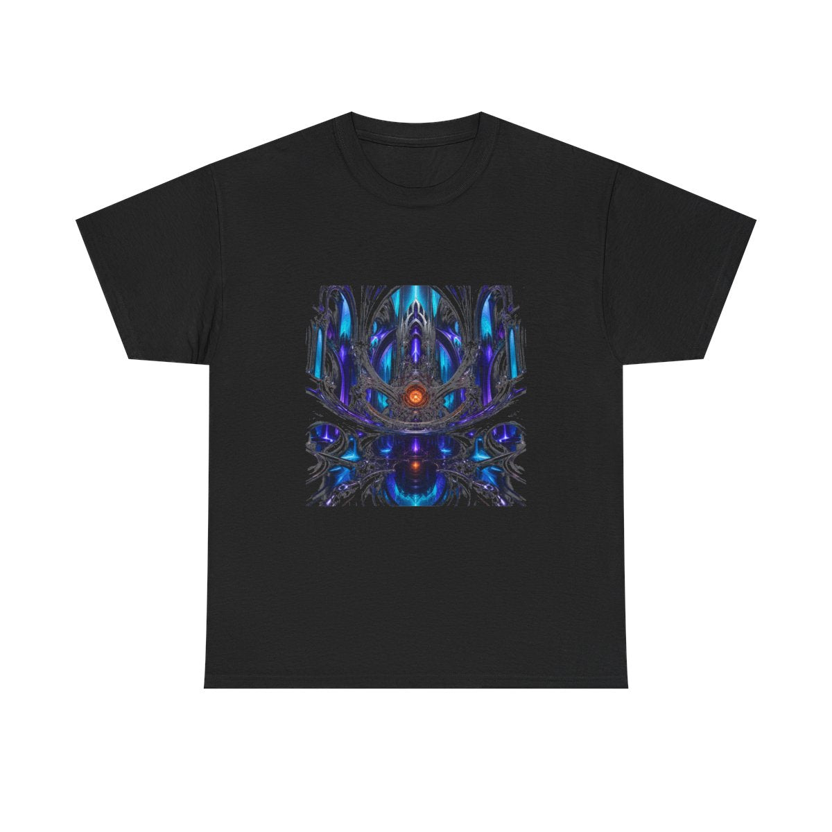 Cathedral of Soft Machines KOSVYRE graphic tee product mockup, front view