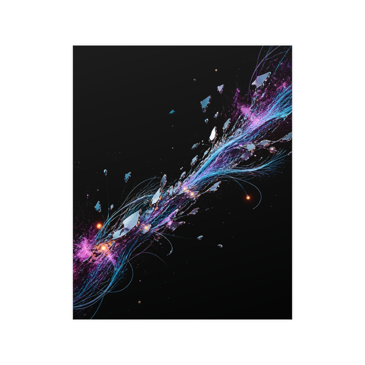 Celestial Cable Bloom KOSVYRE poster product mockup, front view