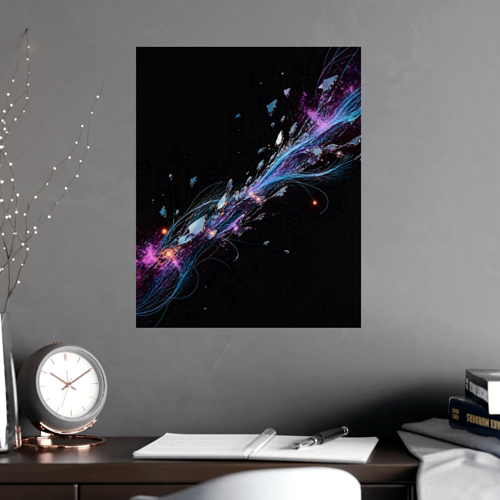 Celestial Cable Bloom KOSVYRE poster product mockup, alternate view