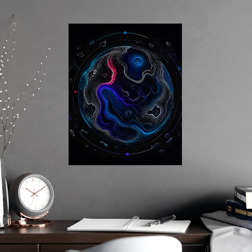 Celestial Contour KOSVYRE poster product mockup, alternate view
