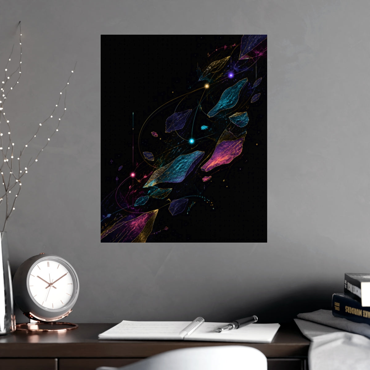 Celestial Drift Tapestry KOSVYRE poster product mockup, alternate view