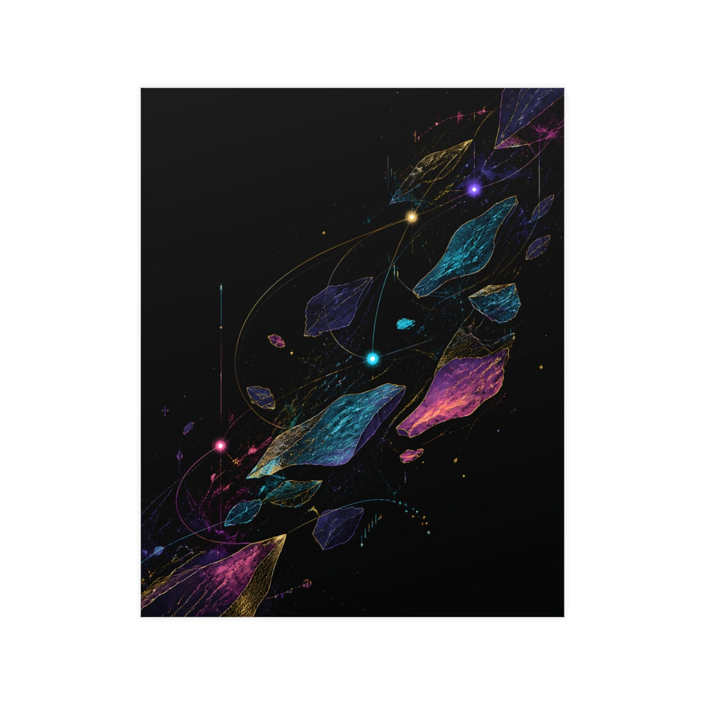 Celestial Drift Tapestry KOSVYRE poster product mockup, front view