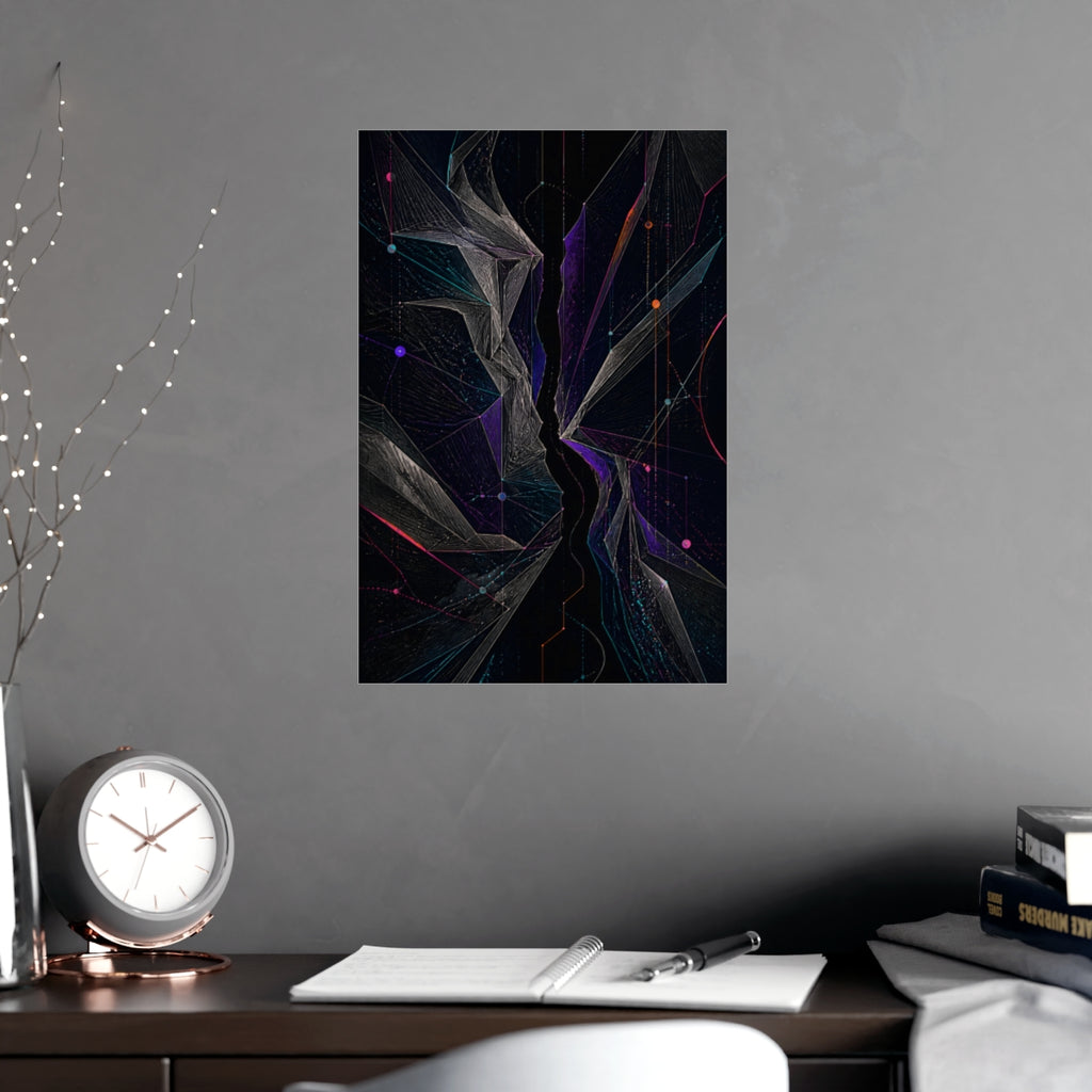 Celestial Fold Choir KOSVYRE poster product mockup, alternate view