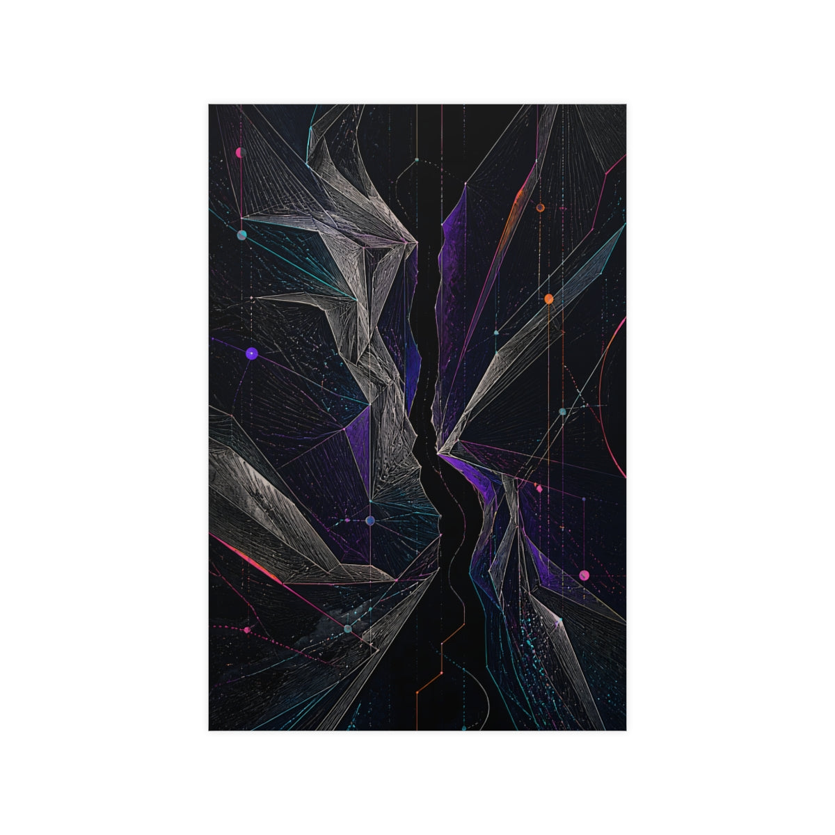 Celestial Fold Choir KOSVYRE poster product mockup, front view