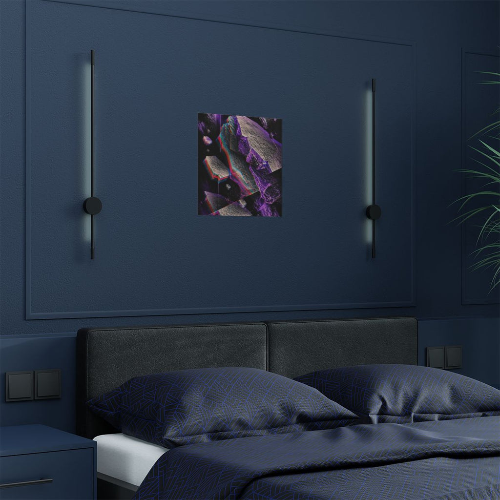 Chromatic Afterimage Quarry KOSVYRE art print product mockup, detail view