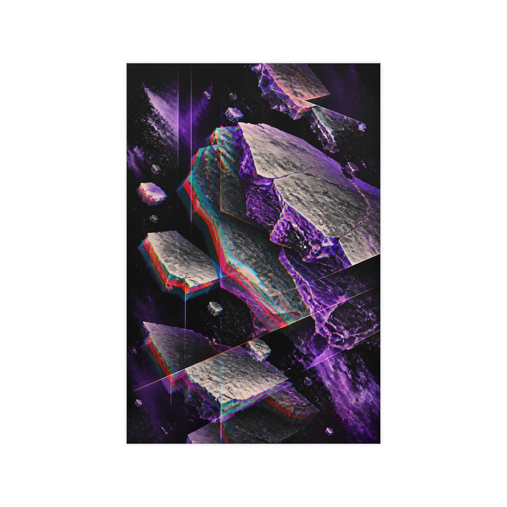 Chromatic Afterimage Quarry KOSVYRE poster product mockup, front view