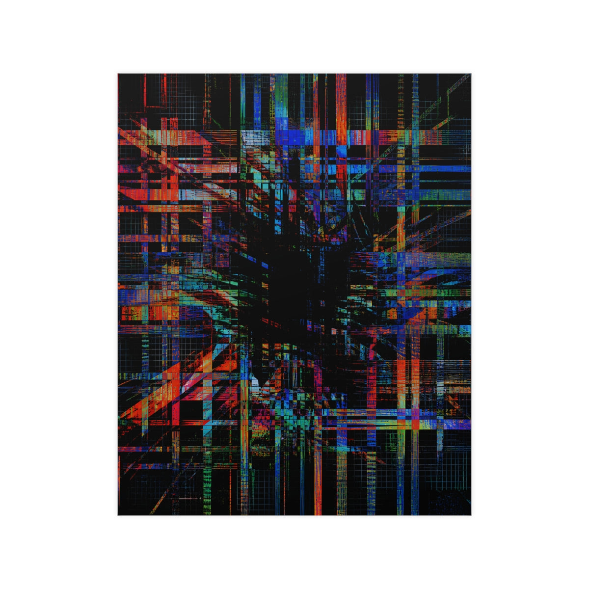 Chromatic Null Loom KOSVYRE poster product mockup, front view