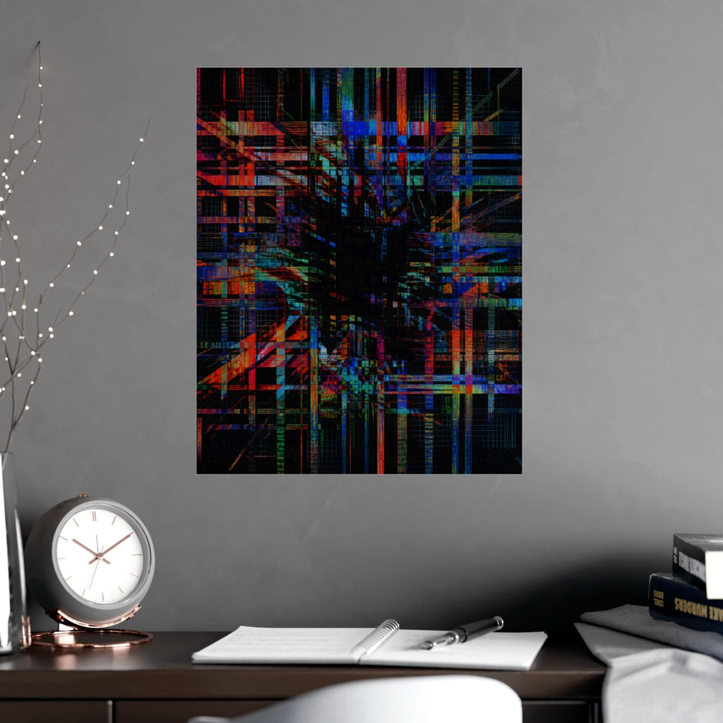 Chromatic Null Loom KOSVYRE poster product mockup, alternate view