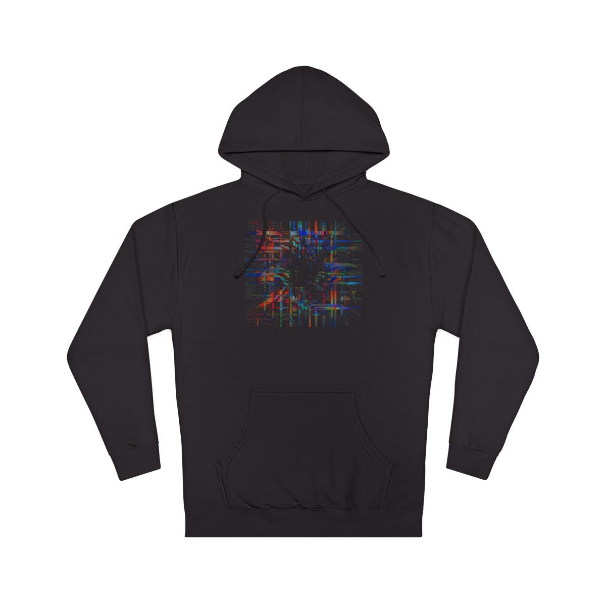 Chromatic Null Loom KOSVYRE hoodie product mockup, front view