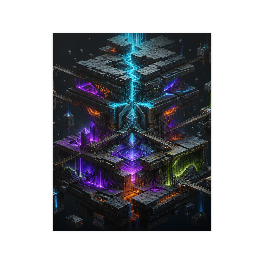 Chromatic Tectonics KOSVYRE poster product mockup, front view