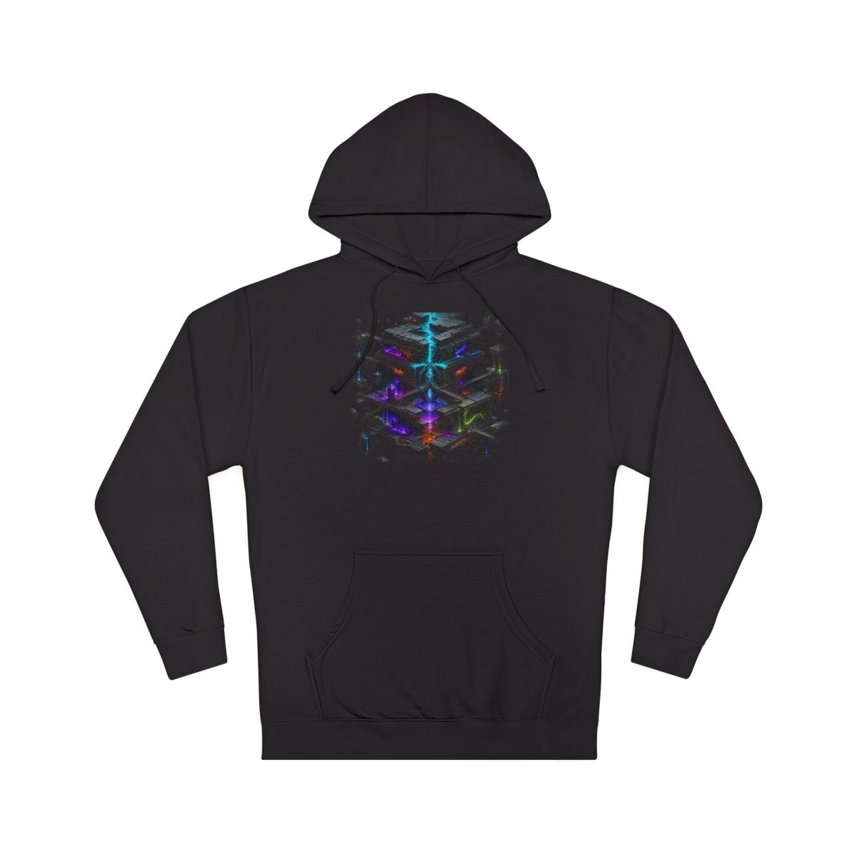 Chromatic Tectonics KOSVYRE hoodie product mockup, front view