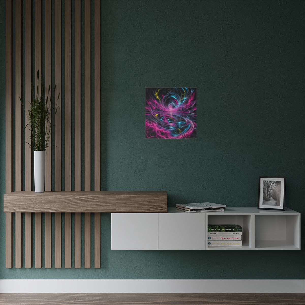 Chromatic Tidal Memory KOSVYRE art print product mockup, alternate view