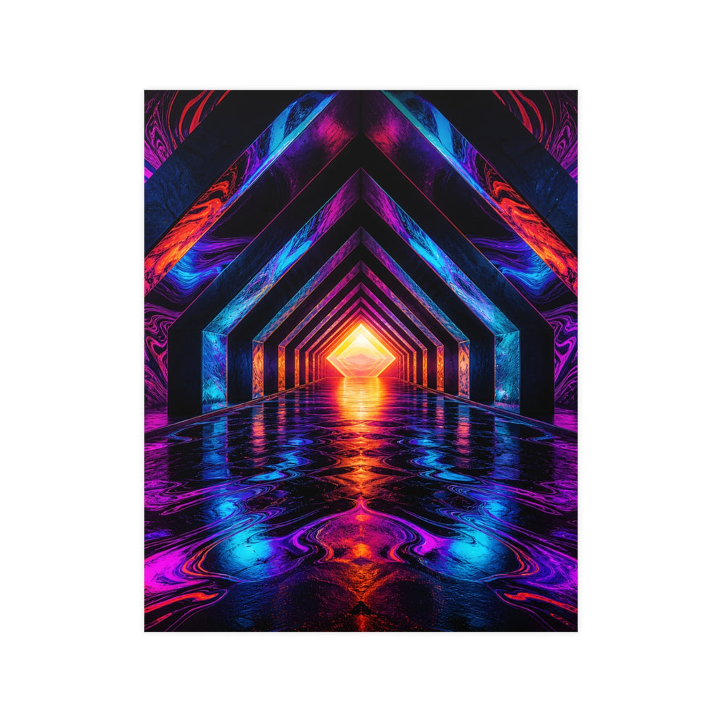Chromatic Underpass KOSVYRE poster product mockup, front view