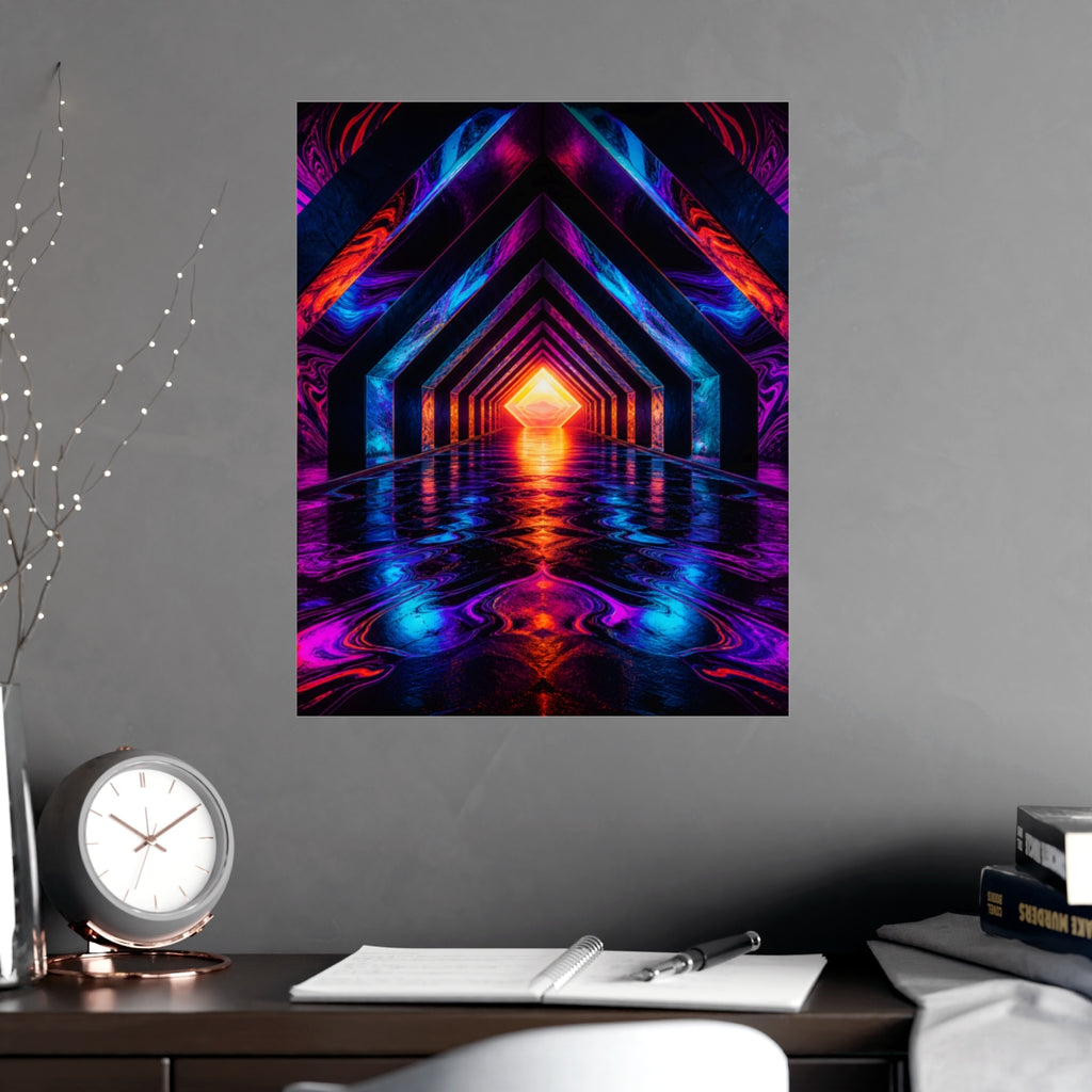 Chromatic Underpass KOSVYRE poster product mockup, alternate view