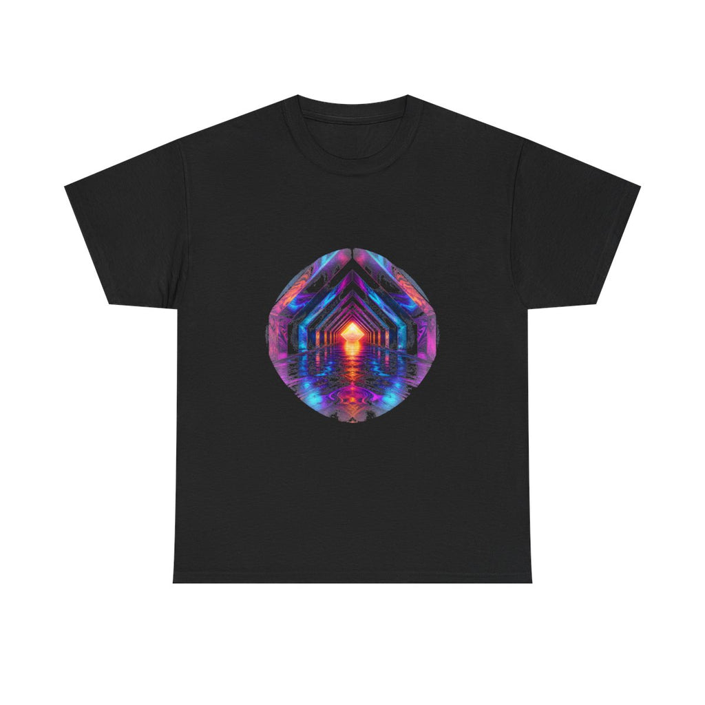 Chromatic Underpass KOSVYRE graphic tee product mockup, front view