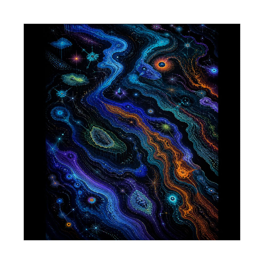 Chromatic Weather Ledger KOSVYRE art print product mockup, front view