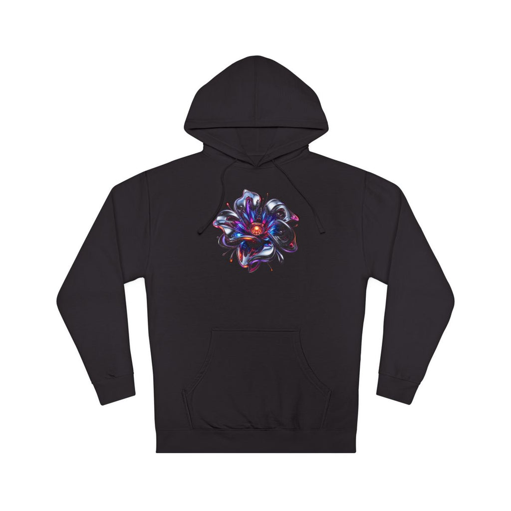 Chrome Bloom Organism KOSVYRE hoodie product mockup, front view