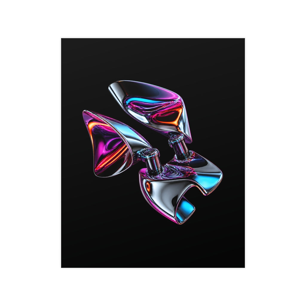 Chrome Hinge Bloom KOSVYRE poster product mockup, front view