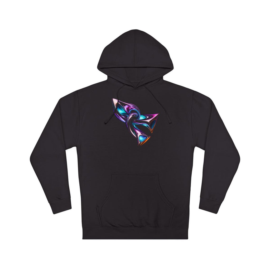 Chrome Meridian Knot KOSVYRE hoodie product mockup, front view