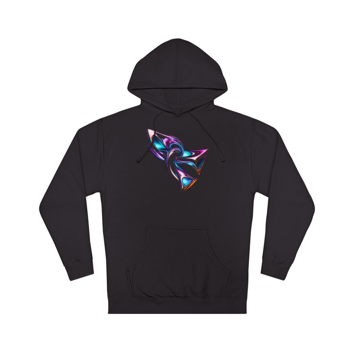 Chrome Meridian Knot KOSVYRE hoodie product mockup, front view