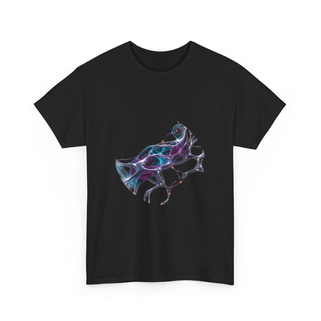 Chrome Root Equation KOSVYRE graphic tee product mockup, alternate front view