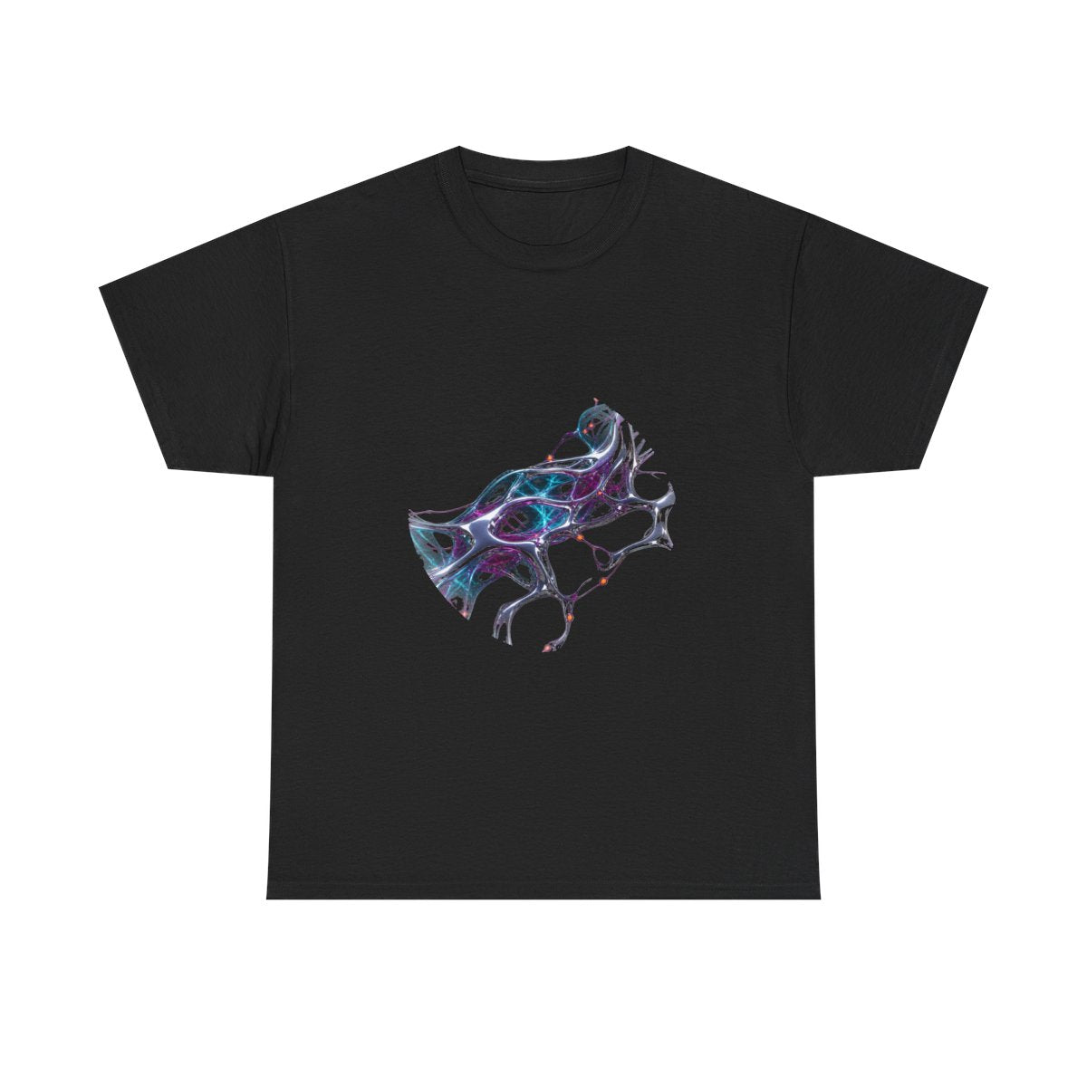 Chrome Root Equation KOSVYRE graphic tee product mockup, front view