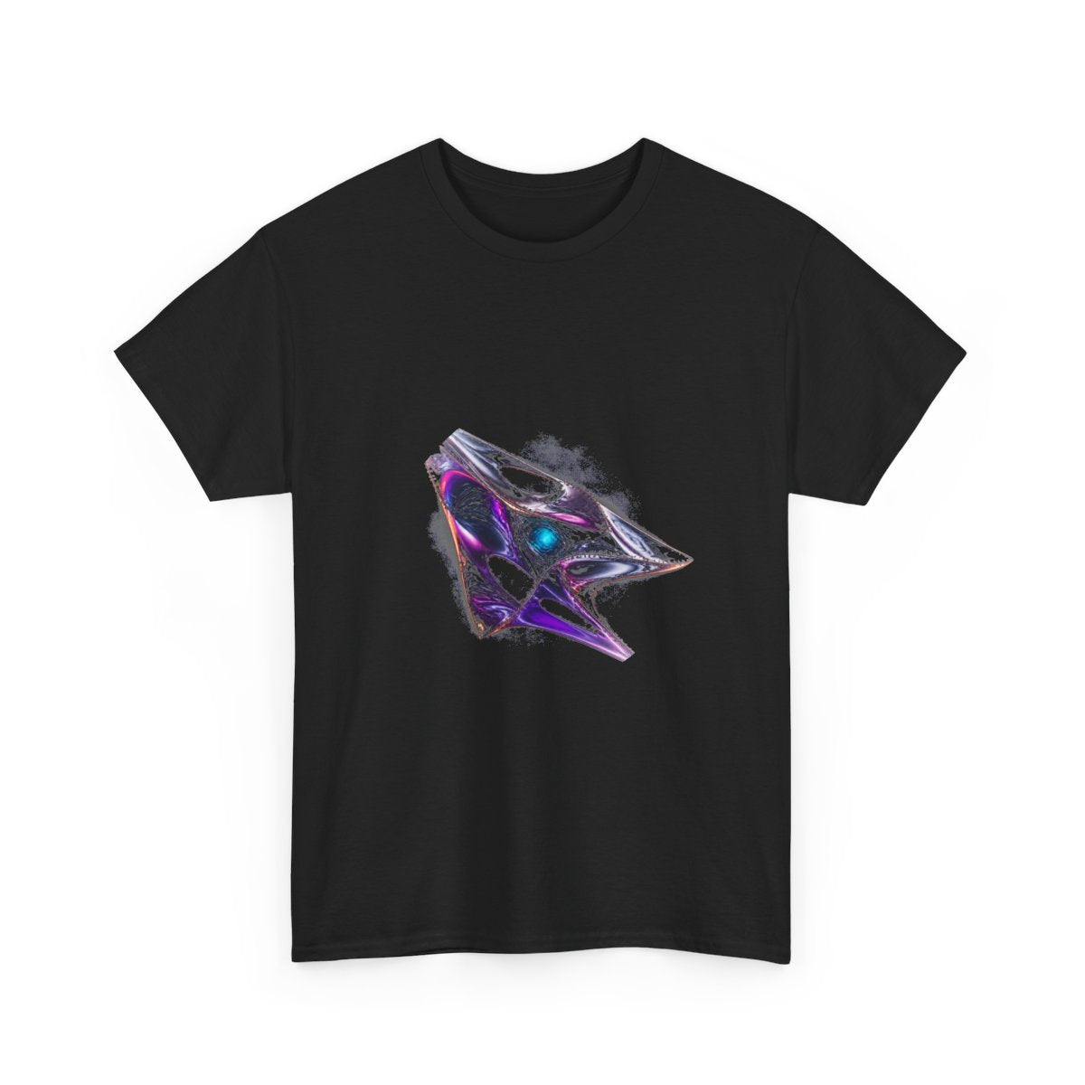Chrome Suture Kite KOSVYRE graphic tee product mockup, alternate front view
