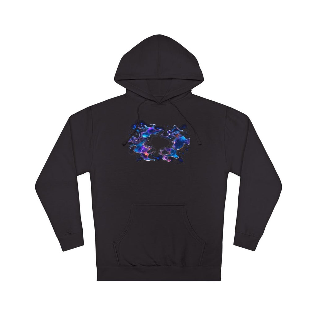 Chrome Tidal Aperture KOSVYRE hoodie product mockup, front view