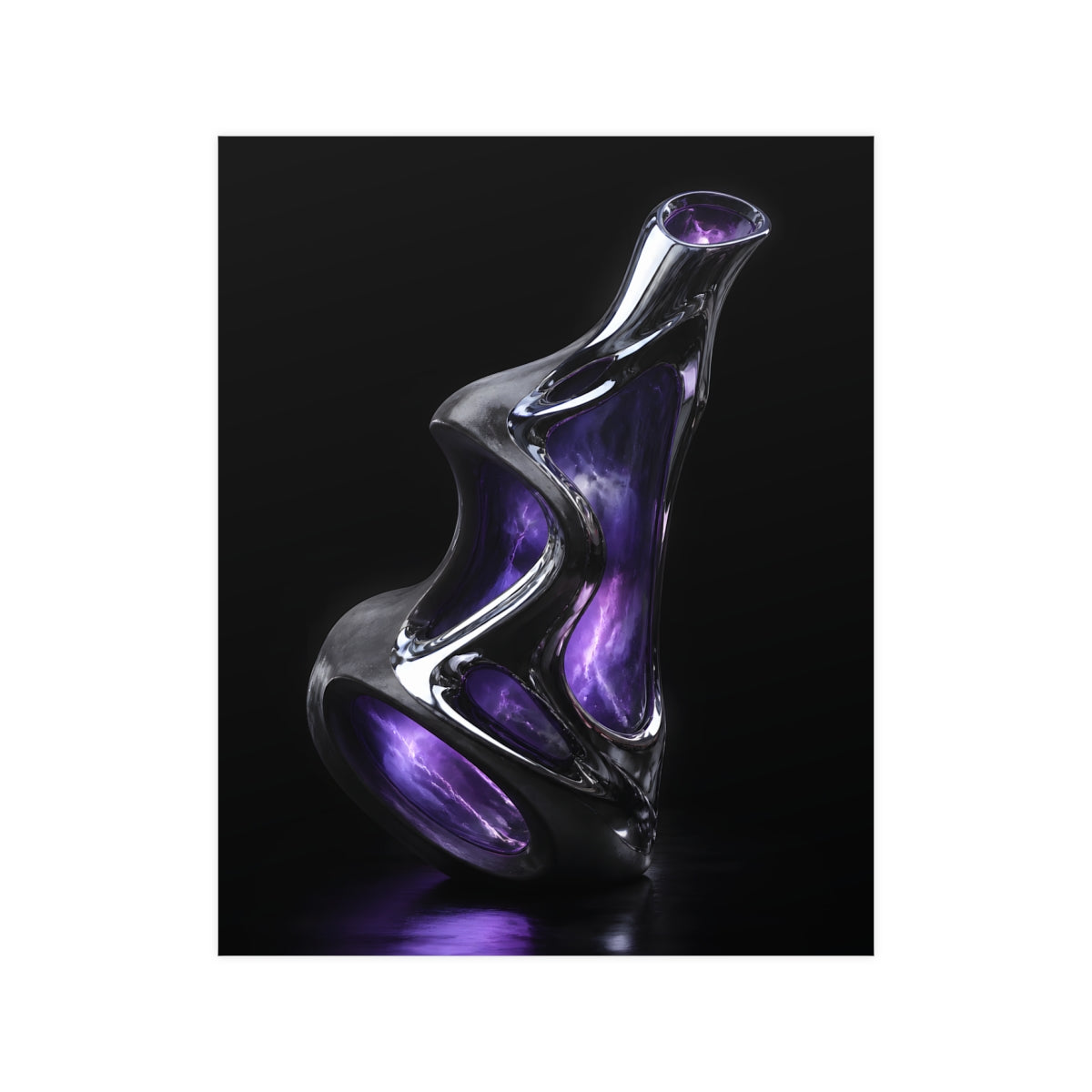 Chrome Vessel Nocturne KOSVYRE poster product mockup, front view