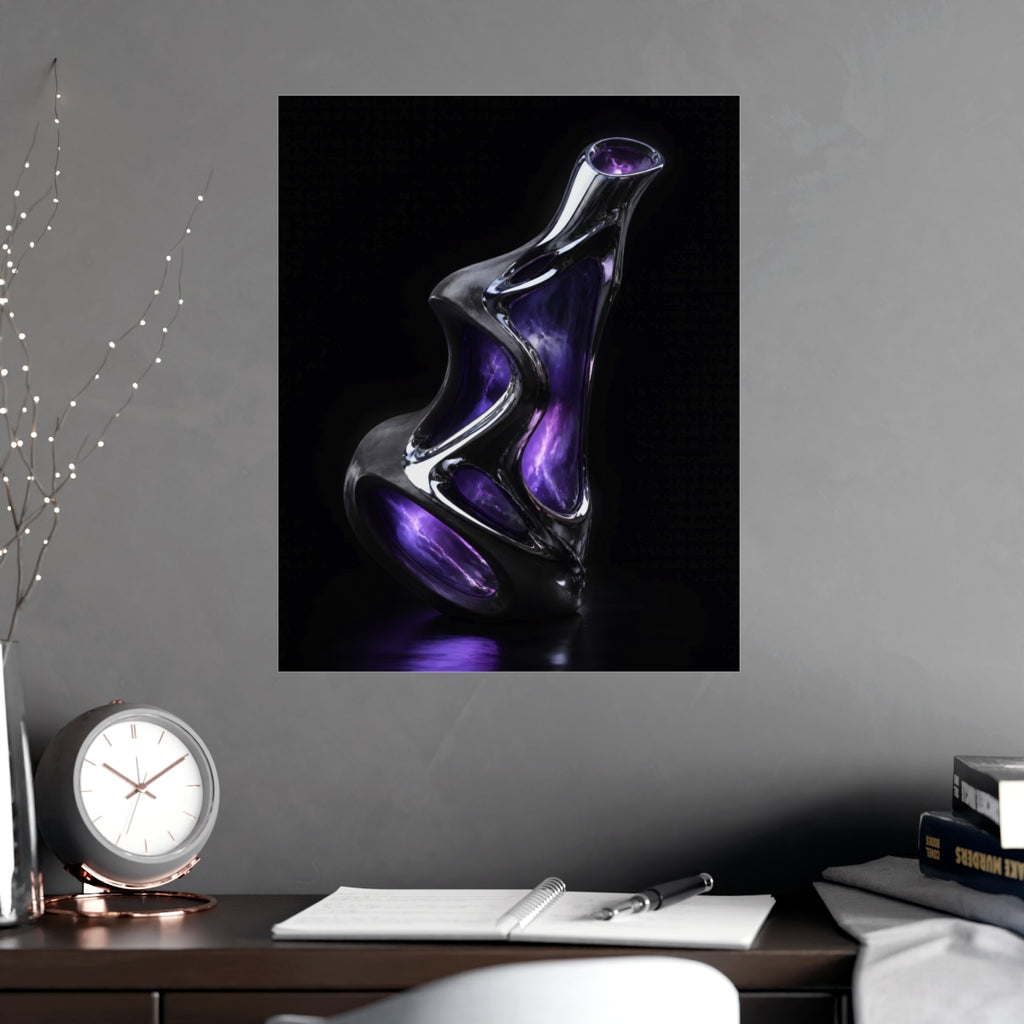 Chrome Vessel Nocturne KOSVYRE poster product mockup, alternate view