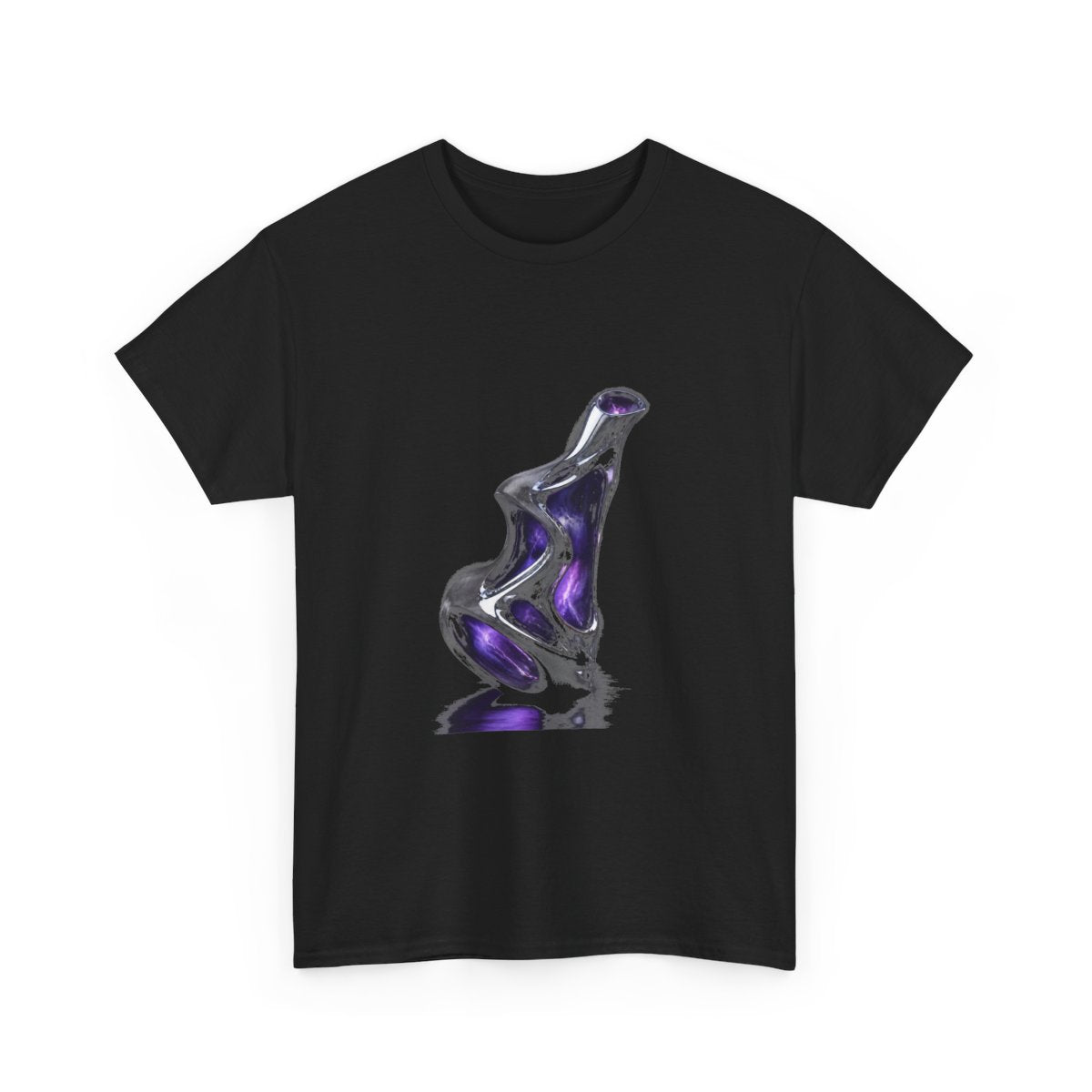 Chrome Vessel Nocturne KOSVYRE graphic tee product mockup, detail view