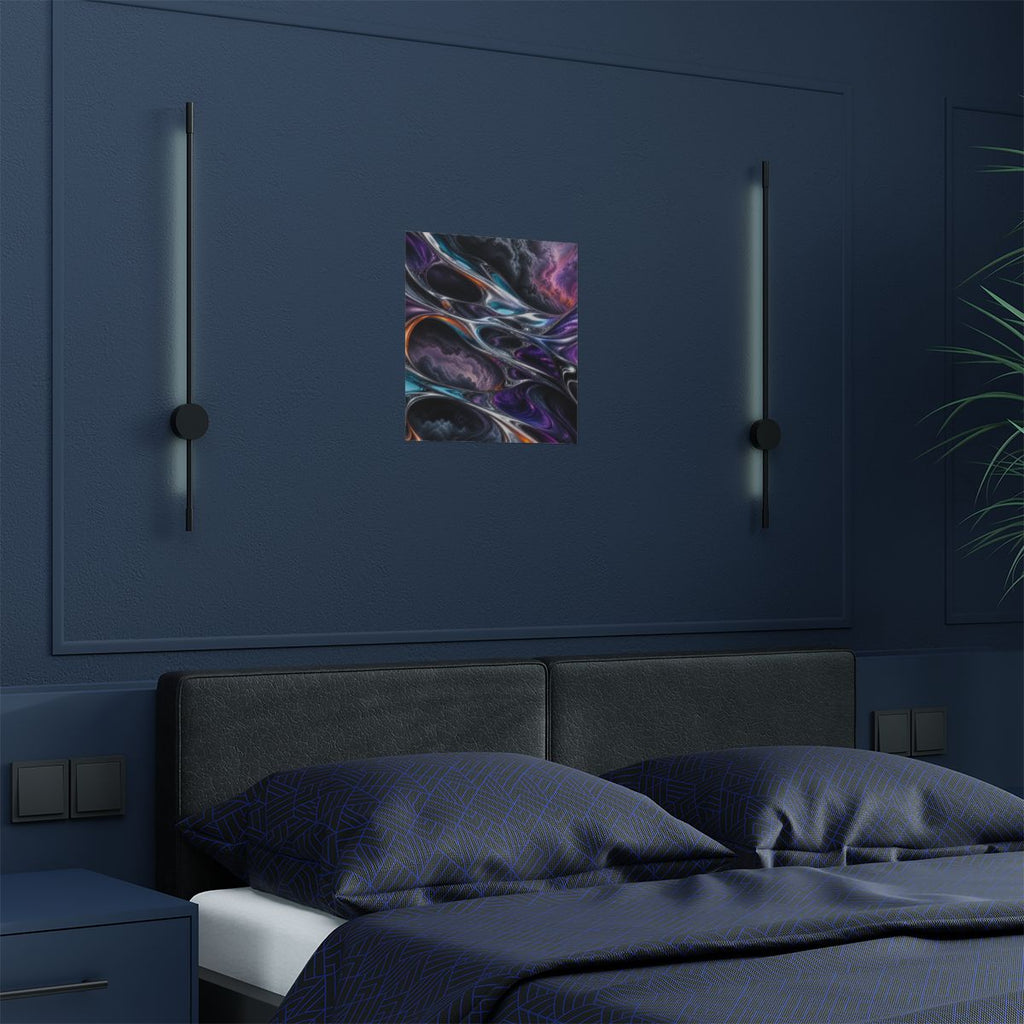 Chrome Weather Loom KOSVYRE art print product mockup, detail view