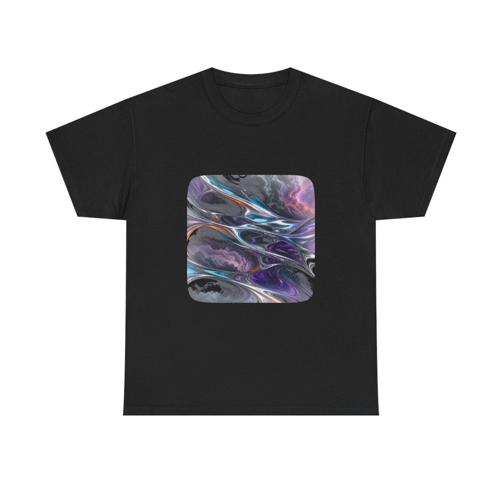 Chrome Weather Loom KOSVYRE graphic tee product mockup, front view