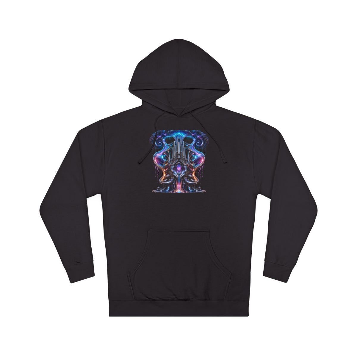 Chrome Weather Organ KOSVYRE hoodie product mockup, front view