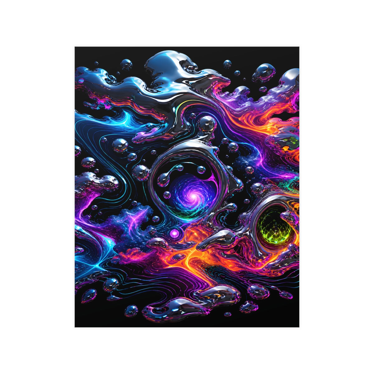 Chrome Weather Veil KOSVYRE poster product mockup, front view
